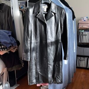 Black Leather Coat